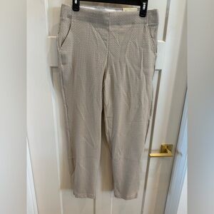 Max Studio Cream Patterned Pants